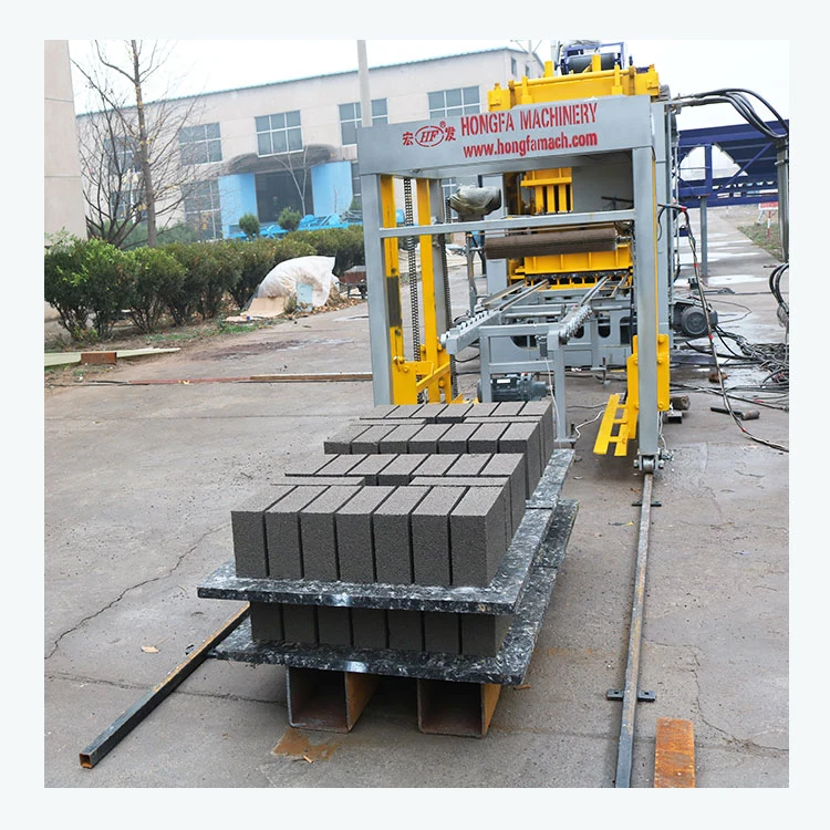 Qt12-15 Brick Making Machine Hongfa Cement Mold Brick Block Making Machine for Construction Work