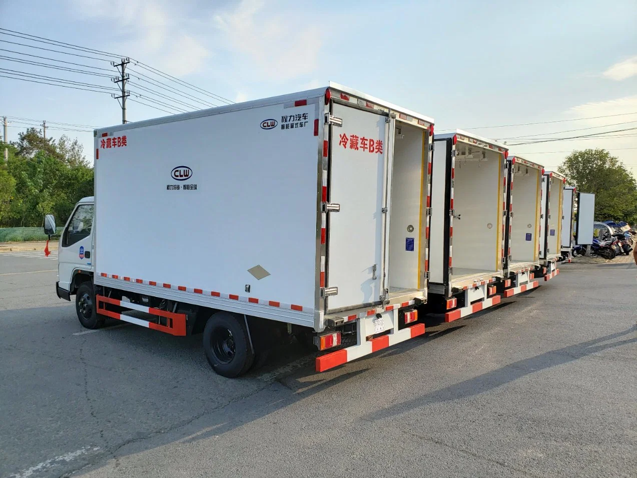 Dongfeng de gran capacidad de 190Cv 4X2 camiones refrigerados