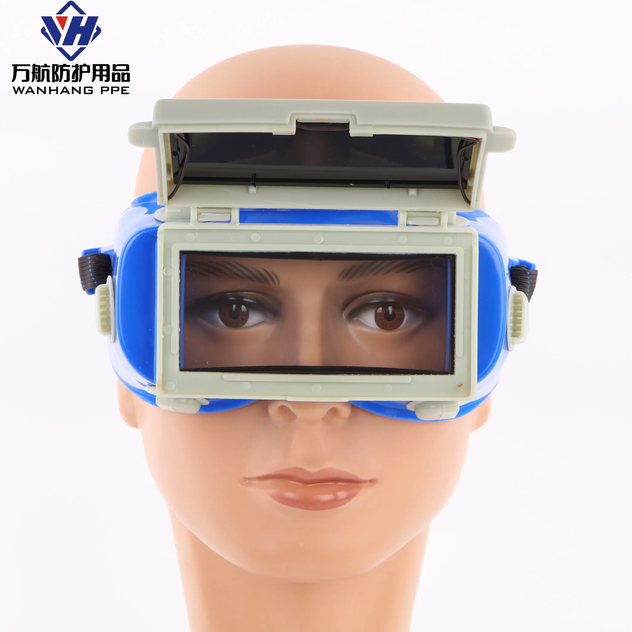 Auto Darkening Welding Helmet Eye Automatic Anti-Glare Electric Solar Darkening Mask Safety Welding Goggles Lens Glass Blue