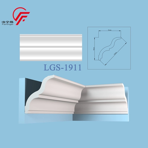 Waterproof PS Cornice Moulding Decorative Lines Building Material