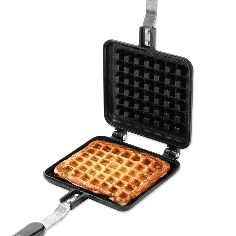 Gas Non-Stick Hogar Cocina Pan de Molde Molde Waffle Maker Plancha de cocción cocinar gofres Herramienta, molde para hornear, Waffle Maker