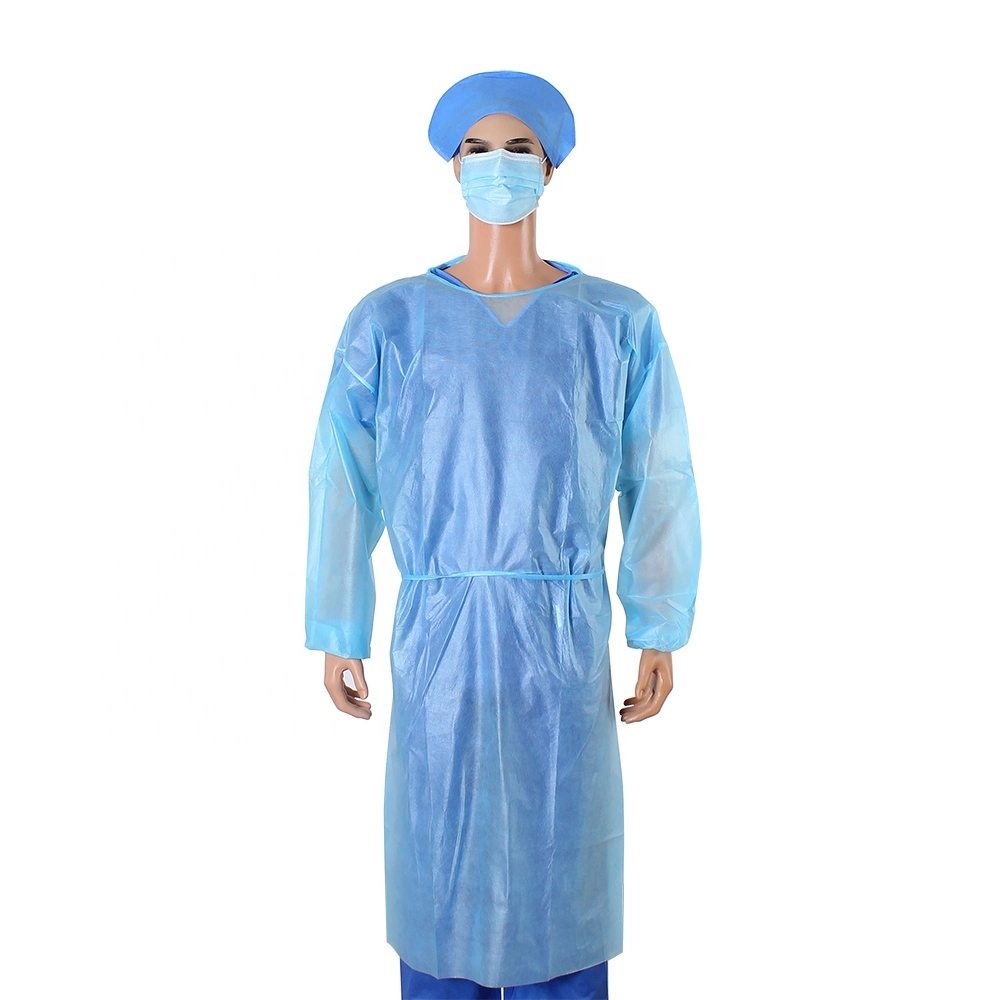 Surgical Medical Hospitals Doctor Isolation Waterproof Protective CPE Disposable Gown