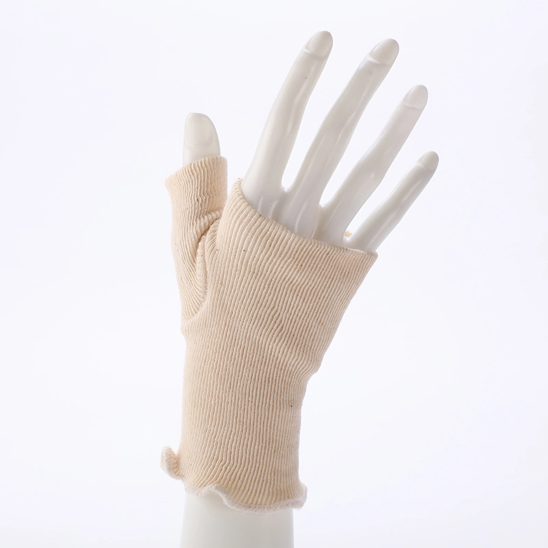 Medical Elastic Tubular Finger Bandage Beige/Black Thumb Spica Splint Liner