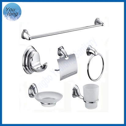 Chromed Zinc Alloy Bathroom Accessories Towel Rack Towel Bar Ring