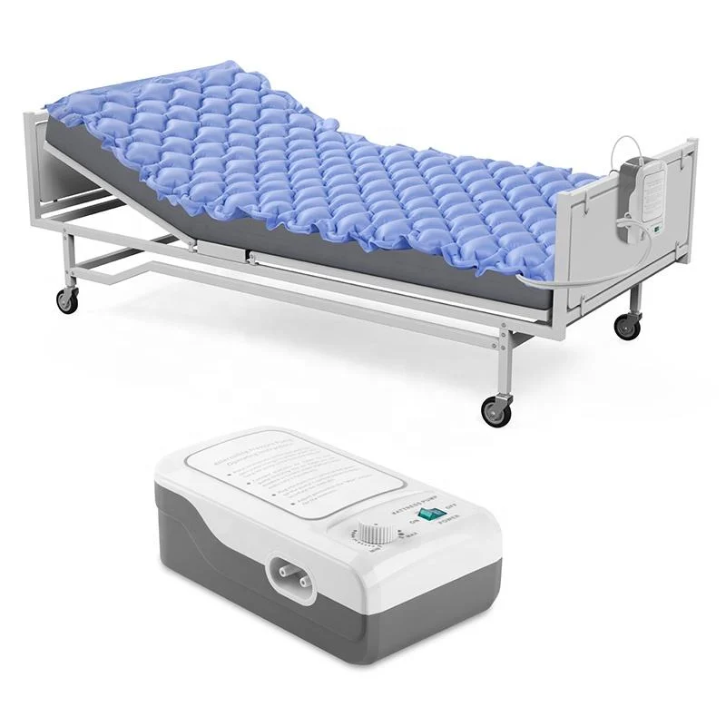 En décubitus anti Bedsore matelas gonflable Hôpital mince lit de soins pression alternée de pliage