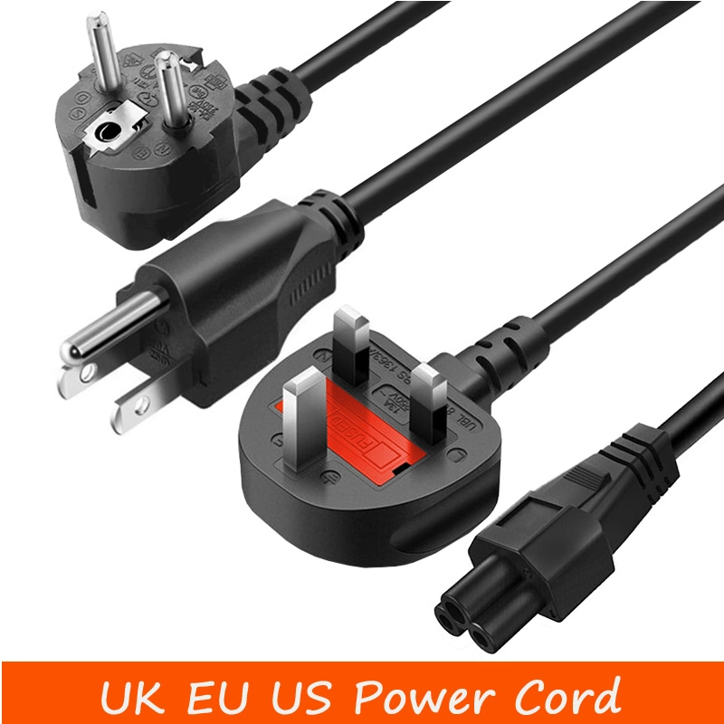 13A 250V British Power Cord BS1363 Fused Plug with H05VV-F 3X0.75mm2 Flexible Cable