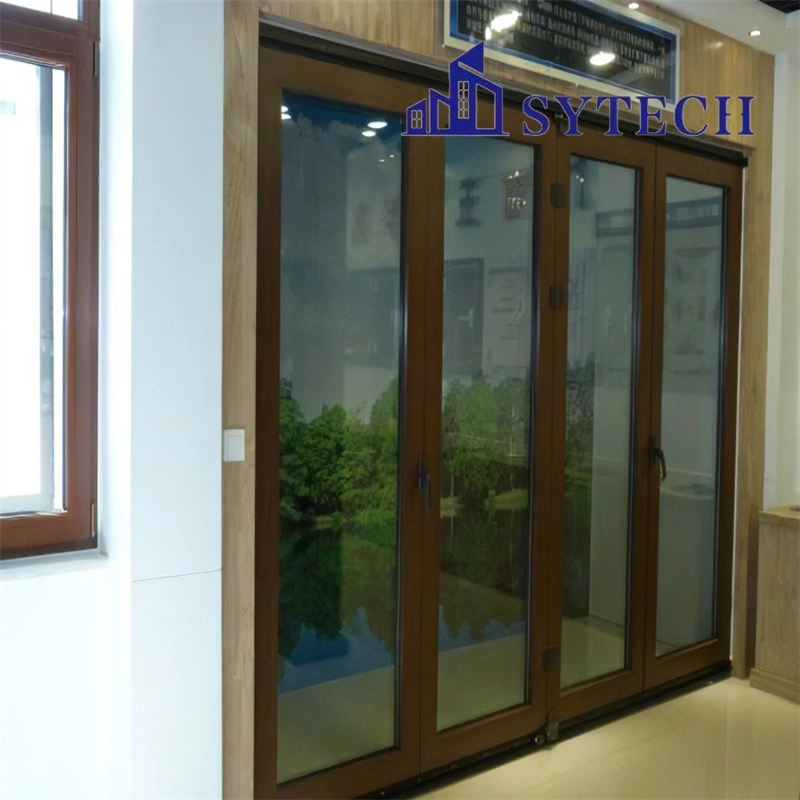 German Style Gold Steel/High Permeability Screen Window Aluminum-Wood Composite Upper Sash Hinged Casement Window with Inward Swing