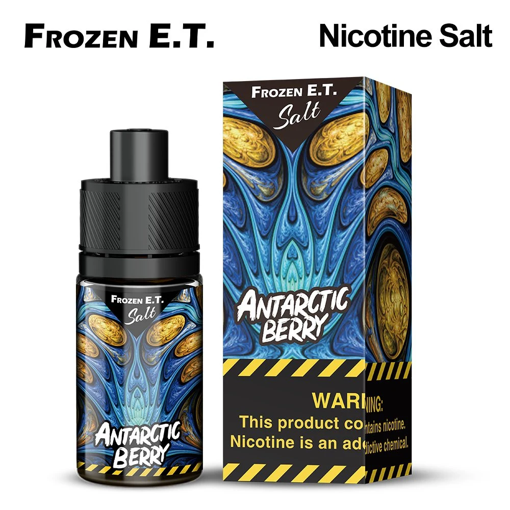 Congelados E. T. nueva llegada 30ml 35mg de sal de la nicotina cigarrillo electrónico Vape líquido E