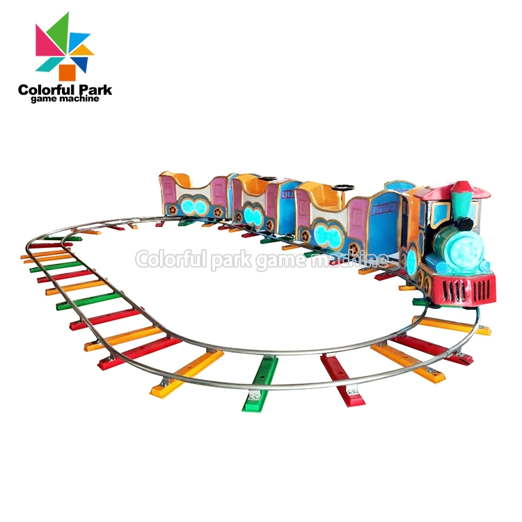 Parque de colores máquina de juego de tren para niños Mini máquina de juego de tren