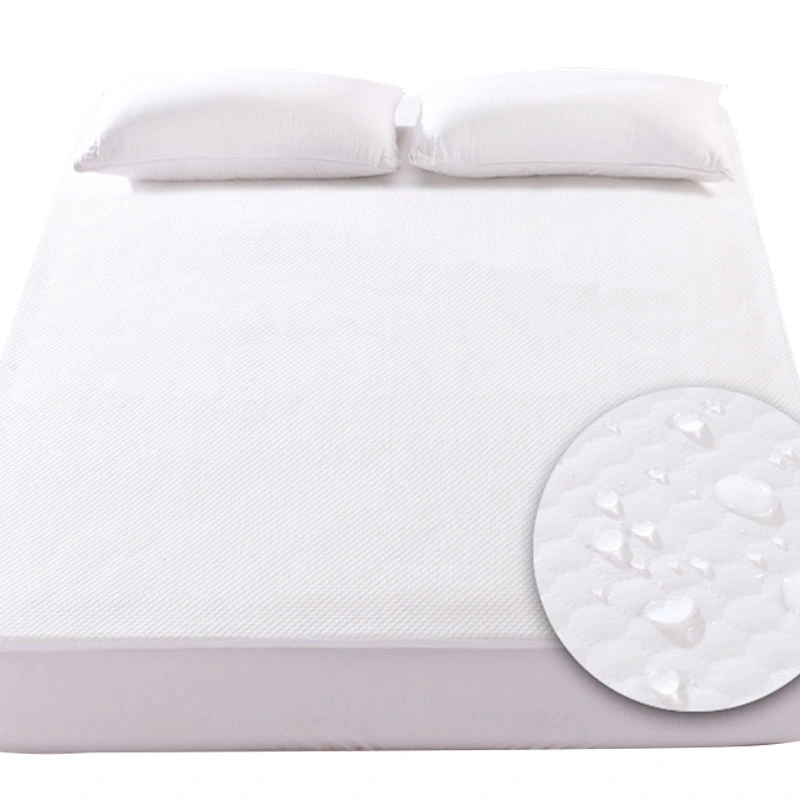 Funda de colchón impermeable queen size bed Bug capuchón protector de la almohadilla de los ácaros del polvo de hoja de la colcha