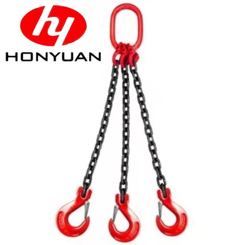 G100 Lifting Hardware Chain Sling with Hooks and Master Link Fitings