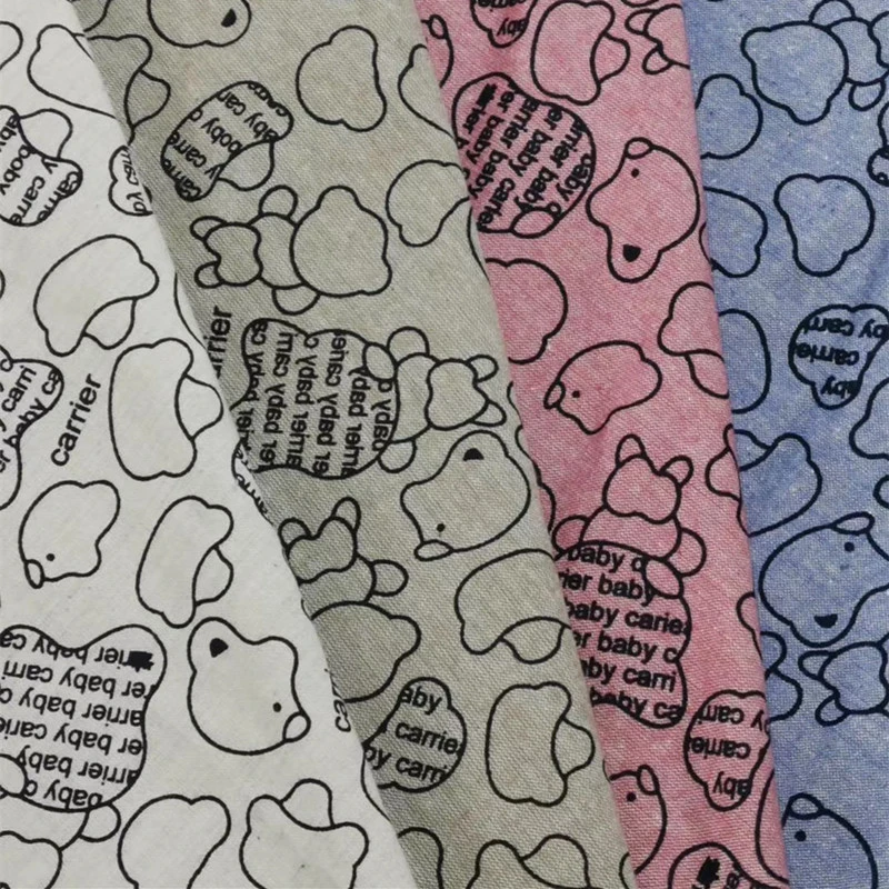 Yarn-Dyed Cotton Printed Fabric Animal Pattern Watermarked Cartoon Autumn/Winter Shirt Fabric for Children