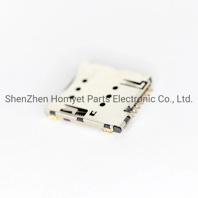 Micro SIM Card Holder 6pin Gold Plated Patch Self Elastic SIM Card Holder Mobile Phone Micro Card Slot