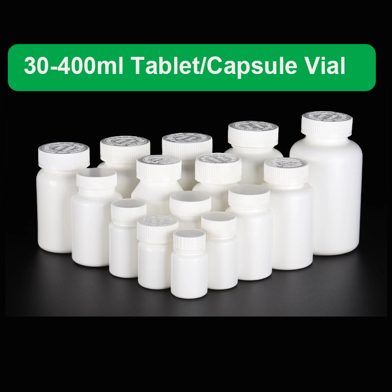 200cc 200ml Pill/Tablets/Cápsula/Vitamina de HDPE con tapa