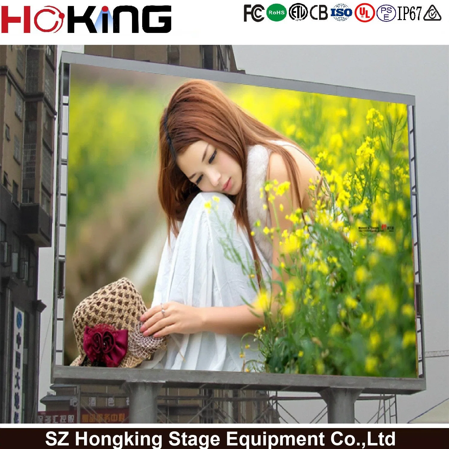 P10 P10.4 P6.25 High Brightness 7000CD RGB Outdoor Advertising LED Billboard