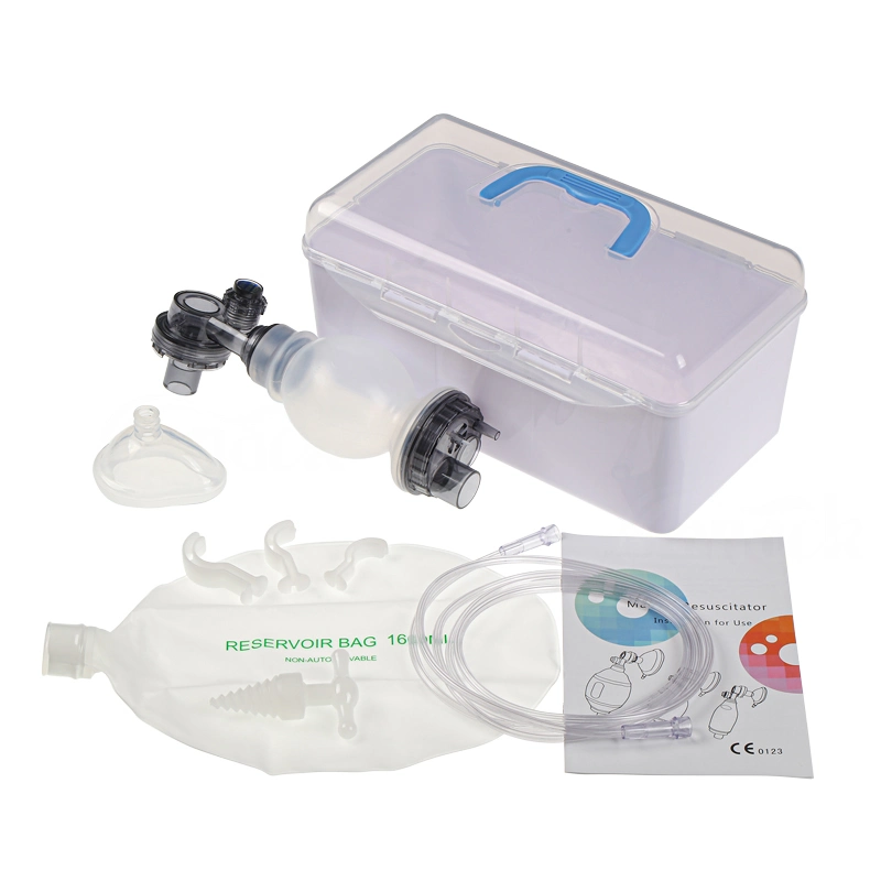 Bolsa de Ambu Resucitador manual de oxígeno de silicona esterilizable en autoclave