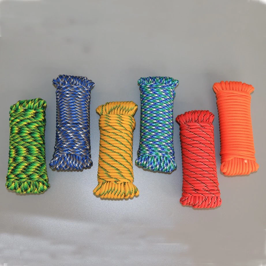 Packaging 4mm Colorful Paracord Braided&#160; Polypropylene&#160; Rope&#160;