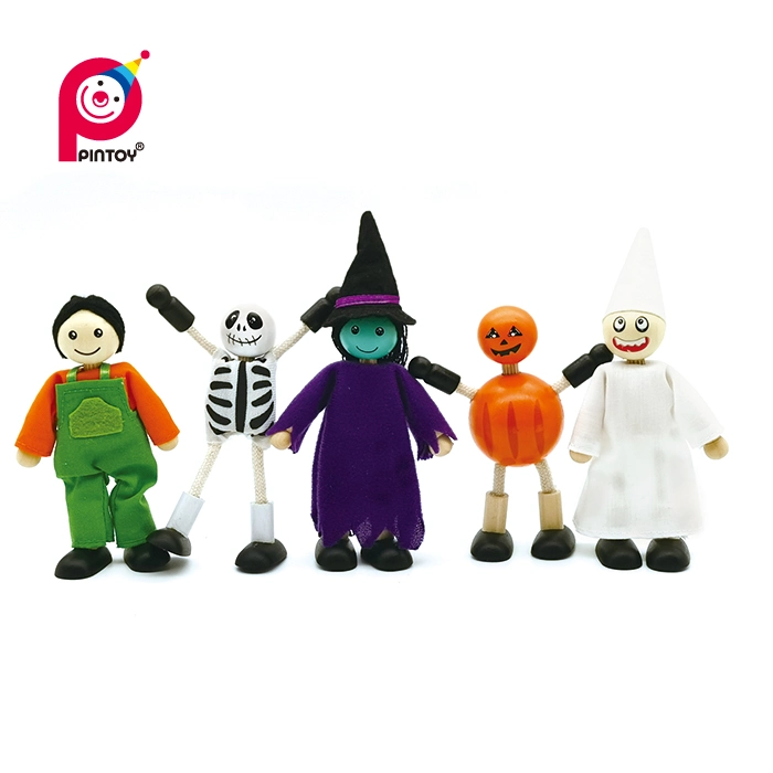 Juguete de madera juego de muñecas Hallowmas Kids