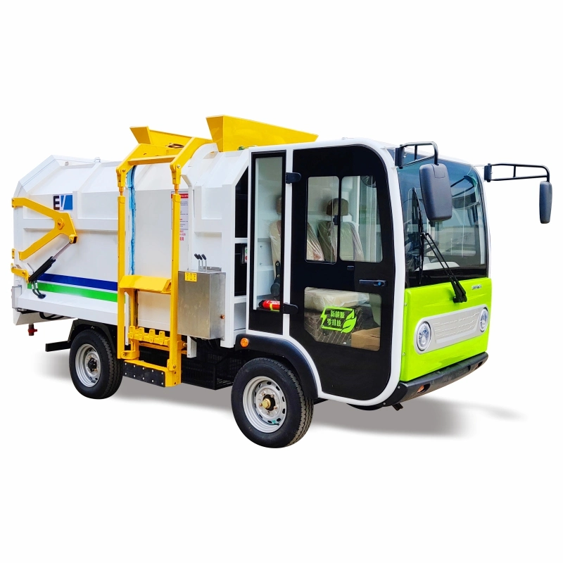 Factory Manufacturer Supplier Euro2 CE EEC 4X2 6.5cbm Hydraulic Collection Rubbish Trash Compator Compression Electric Garbage Truck