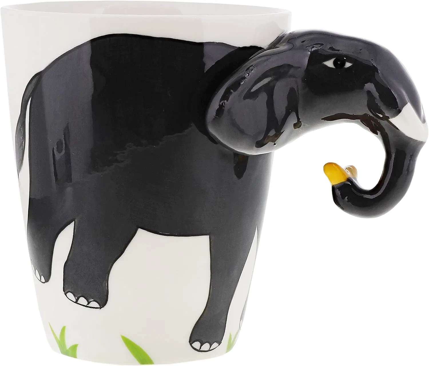 Creative Ceramic 3D Animal Mugs Handmade Porcelain Elephant Coffee Tea Cups in Bulk