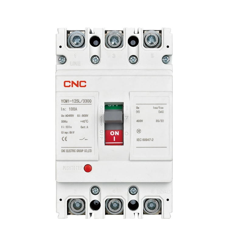 Tres fases de CNC disyuntor de caja de molde 250 amperios de la serie de martillos MCCB