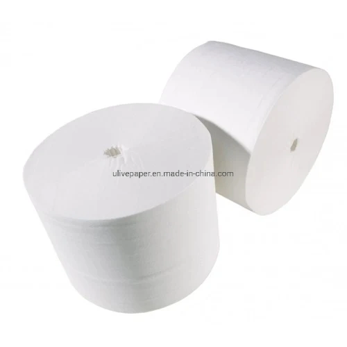 Rollo de papel higiénico Ulive Super Soft Coreless serie profesional compacto Rollos de papel de tocador de 2 capas de relieve premium