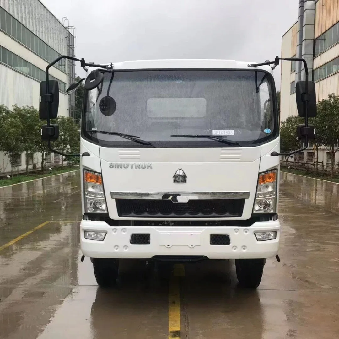 Sinotruk HOWO Manufacturer 4X2 4X4 All Wheel Driving Awd 5 10 Tons Mini Flatbed Stake Lorry Box Cargo Dumper Light Duty Tipper Dump Truck