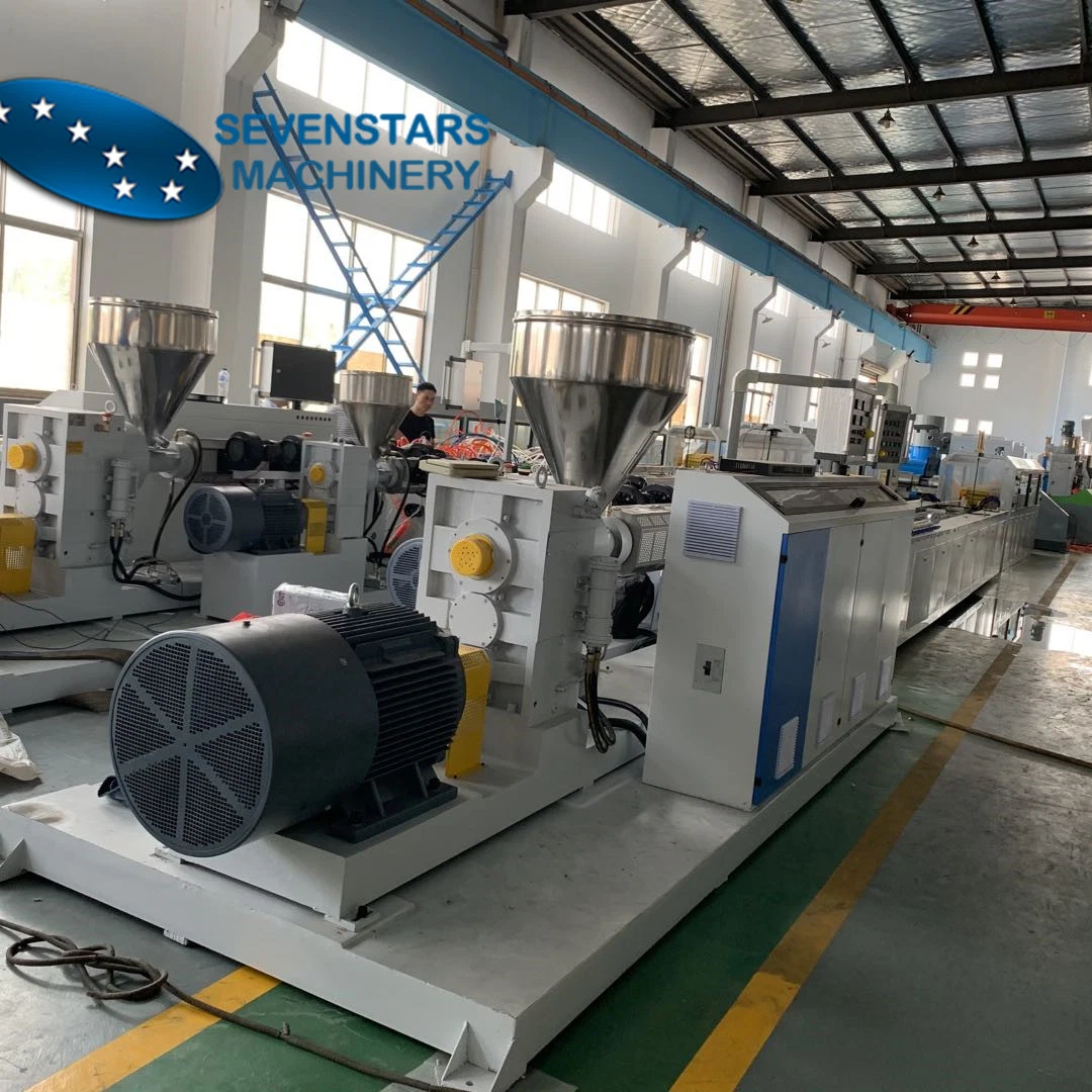 PP PE WPC Profile Extrusion Machine Wood Plastic Profile Extrusion Line