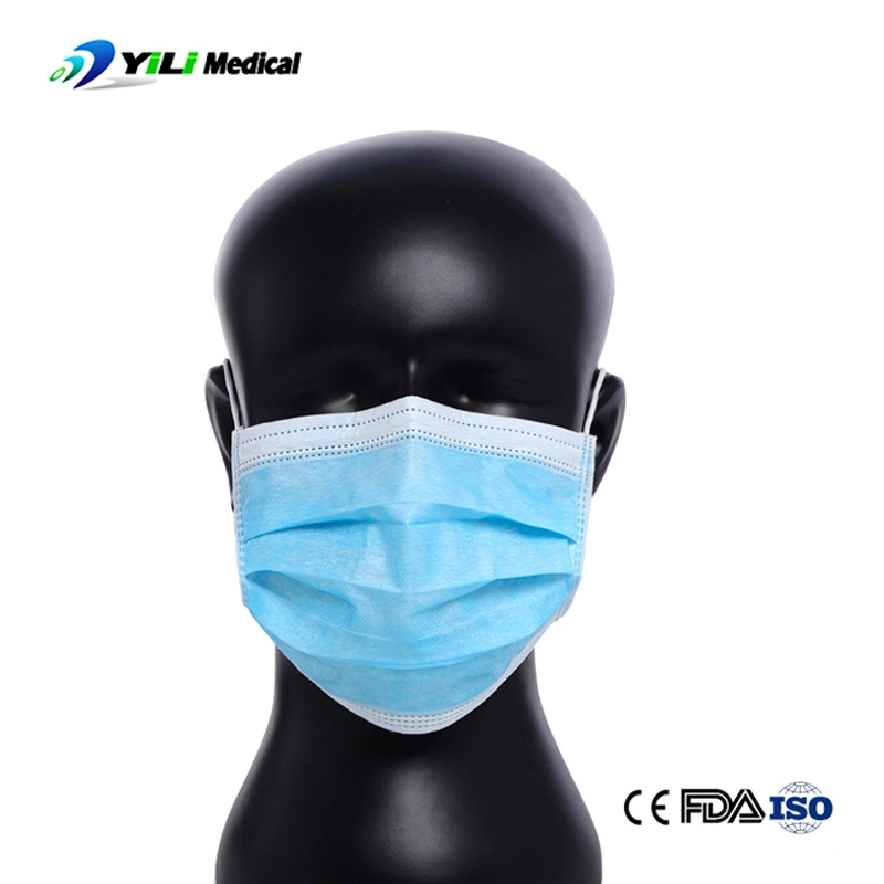 Máscara quirúrgica 50pcs Filtro 3 capas de máscara de cara los productos médicos desechables