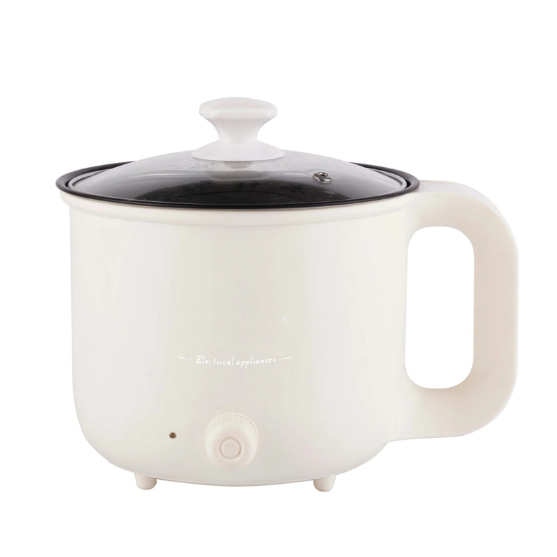 La olla cocción sartenes Fry Mini Cocina Cocina caliente de la ronda de la moda de alta calidad Non-Stick Multi sartén eléctrica Mini vaporizador Multicooker