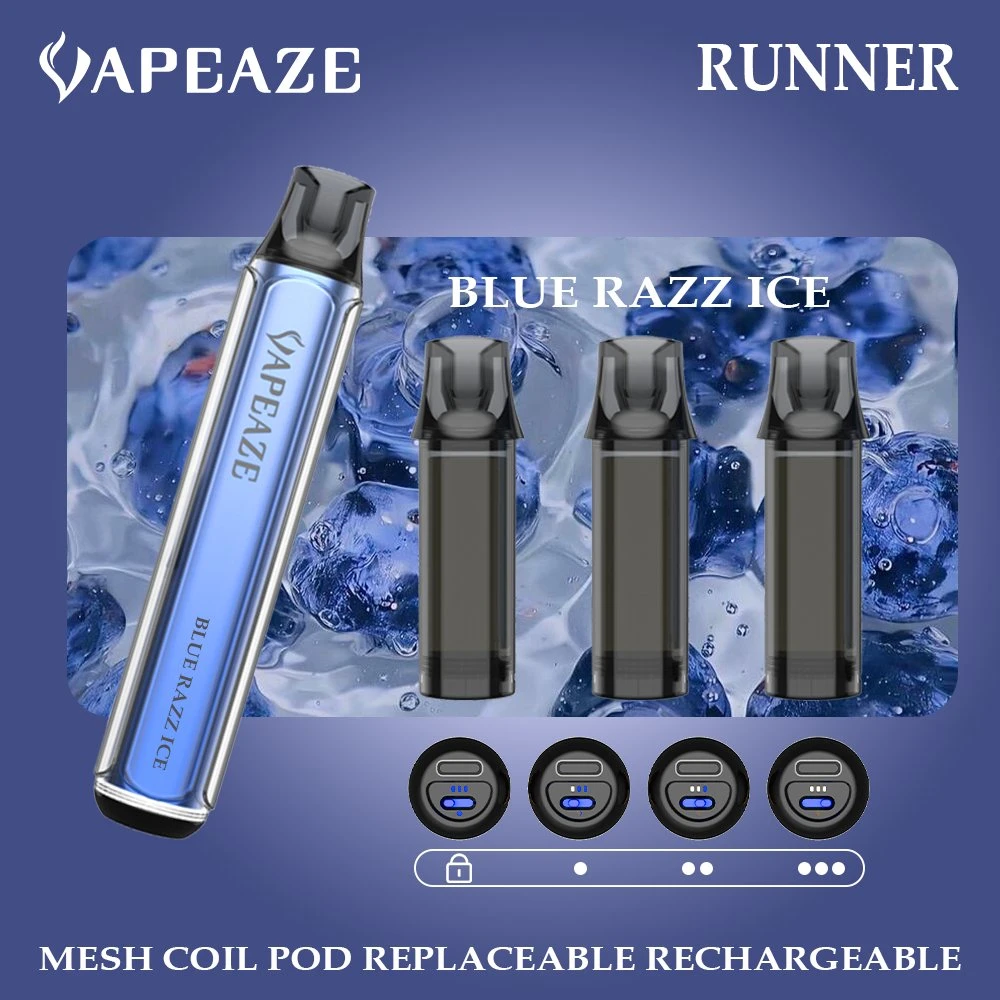 أحدث تصميم ميني باب بود قابل للاستبدال 600 مملوء مسبقًا بالأغلال عداء الإعصار Vapeaze 3مل 4ML سعر رخيصة E السجائر