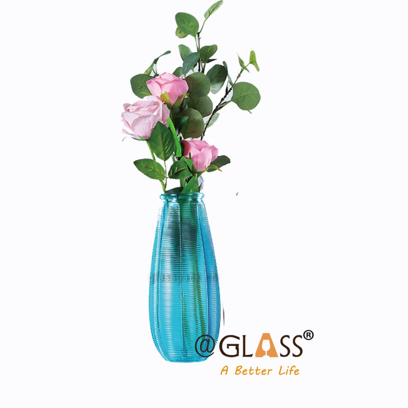 الجملة رخيصة من هدى-ليمون لايم الزجاج Vase &amp; تابلت بوت زهرة