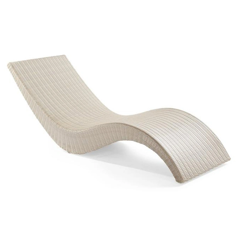 Sonnenliege Stuhl Hotelmöbel Pool Seite Garten Wicker Rattan Chaise Lounge