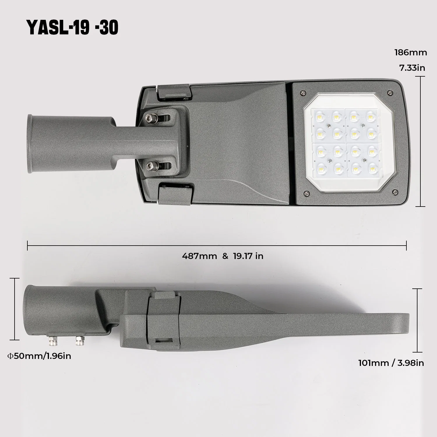 New Design 50W 80W 100W 200W Smart Outdoor SMD Street Lighting IP66 Waterproof Ik08 Road Light Public Lighting with Sensor Function LED Street Light