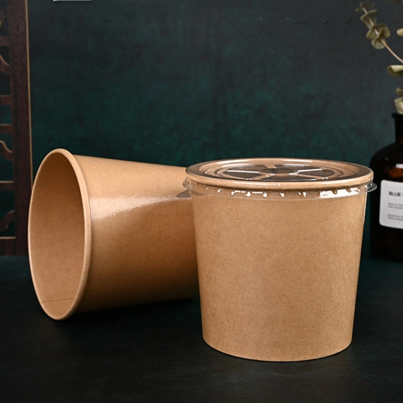 Unique Products in Latest Fast Delivery Emballages Alimentaires Food Grade Disposable Kraft Paper Bowls