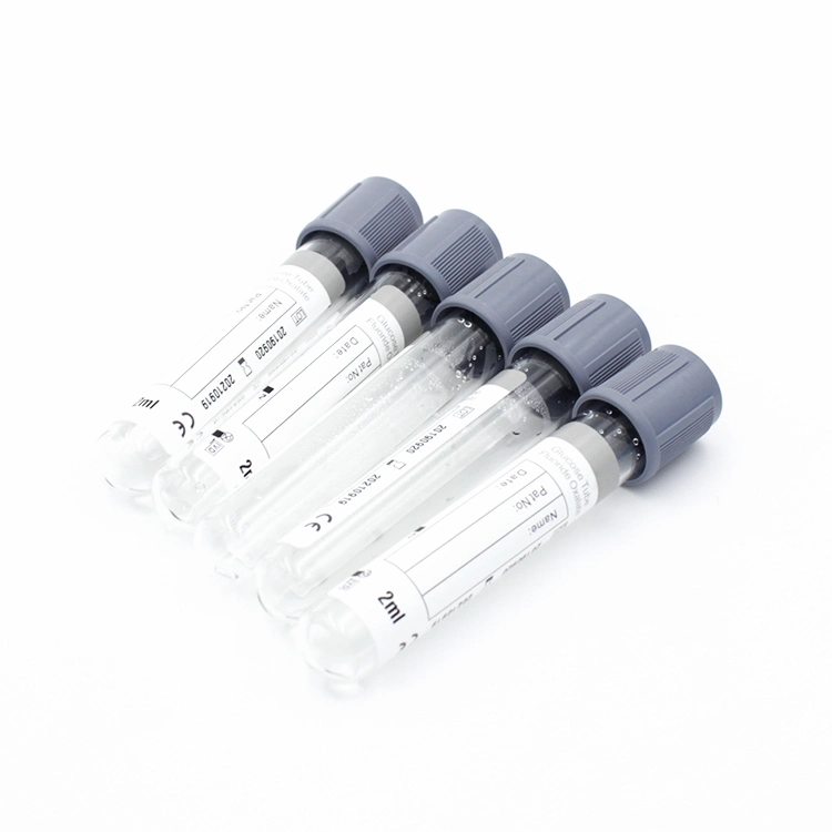 Grey Cap Glucose Vacuum Blood Collection Tube