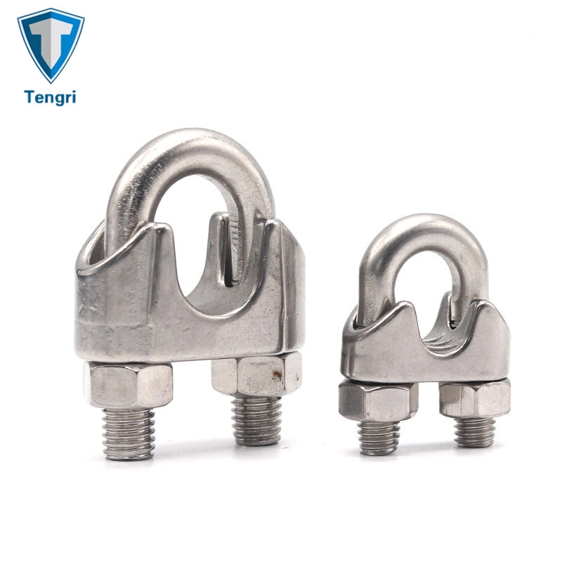 Rigging Hardware Stainless Steel DIN 741 Malleable Wire Rope Clip 3mm 5mm