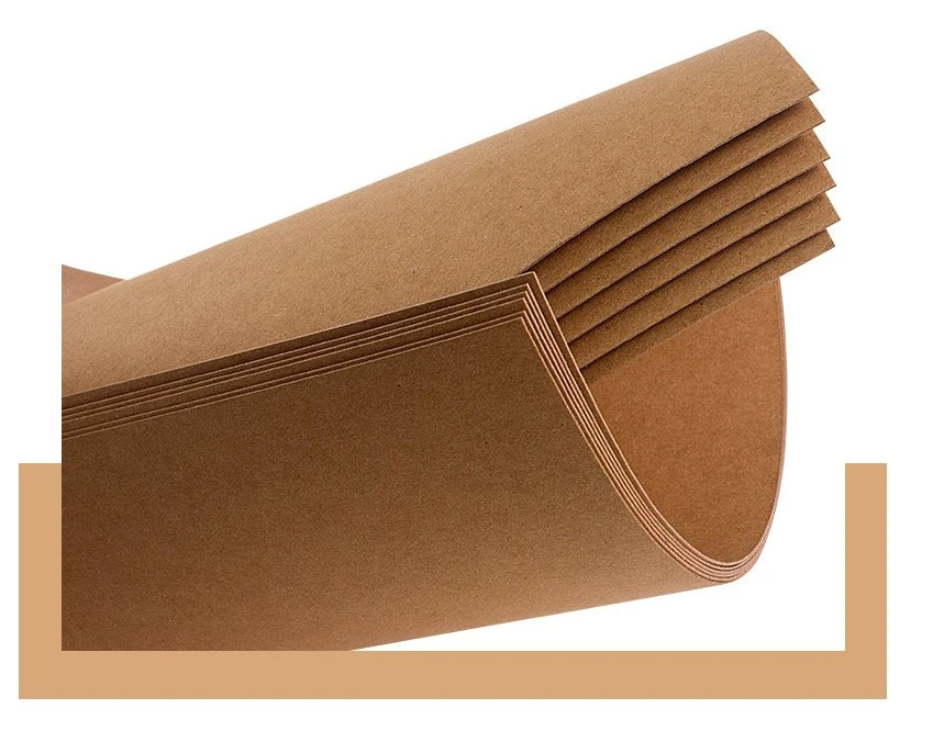 White and Brown Kraft Paper for Making Bags and Wrapping Food