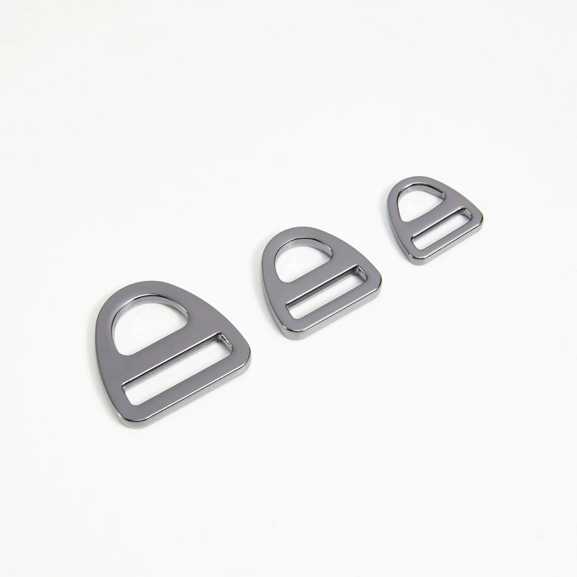 Recyceltes Rosengold Zink-Legierung Metall D Ring Clips Dreieck D-Ring für Hunde Halsband Hardware 15mm 20mm 25mm