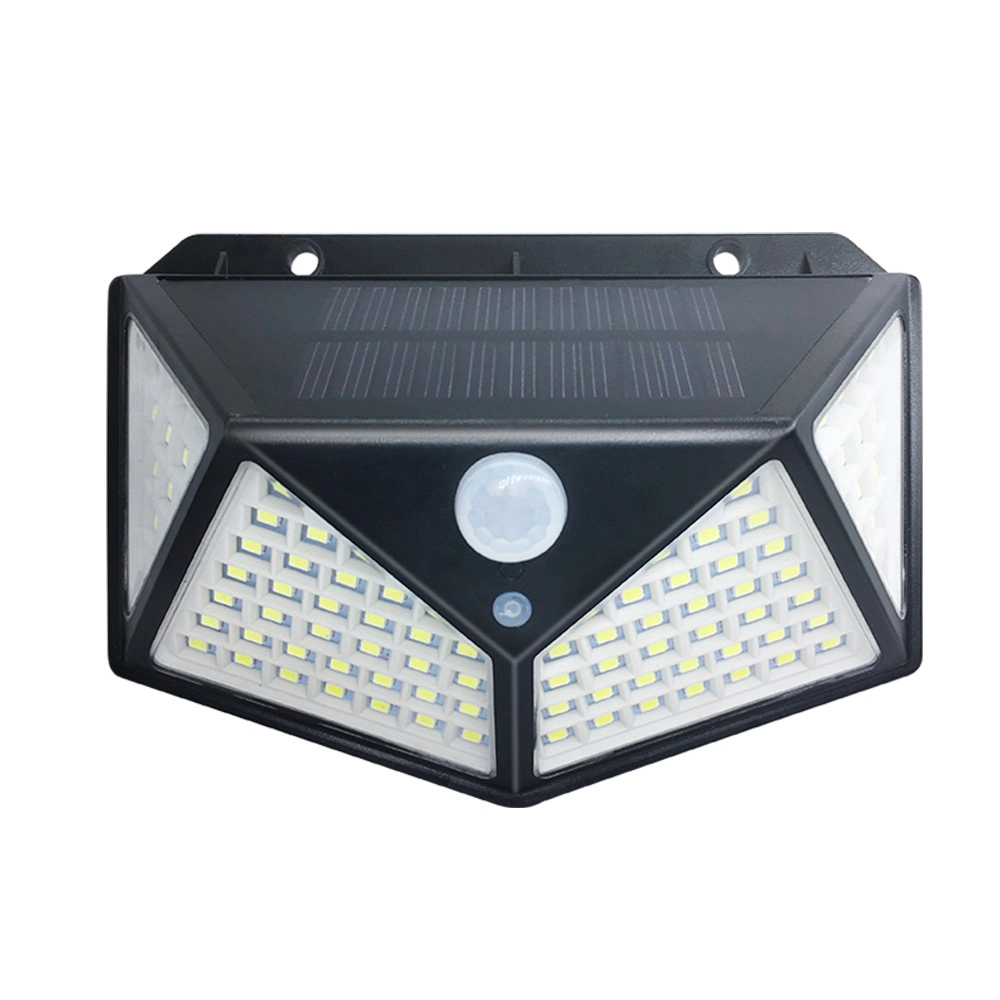 Le trèfle 100 LED lampe solaire extérieur de la rue de mouvement IRP Mur du capteur de lumière solaire étanche la lumière du soleil lumière solaire de jardin