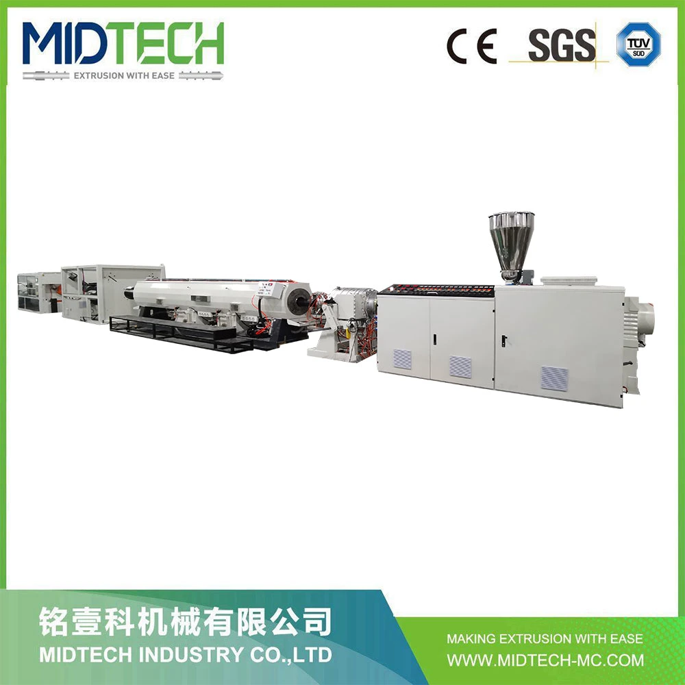 Midtech Hochleistungs-Doppelschnecken-Extruder PVC-Rohr, das Maschine herstellt Extrusionslinie