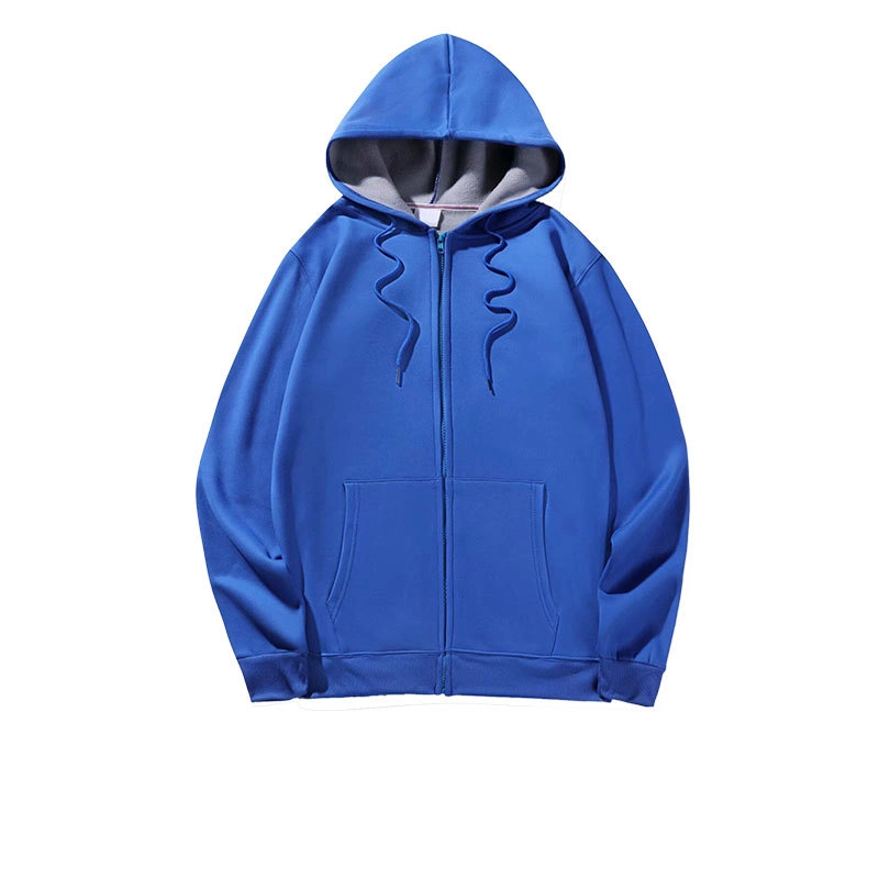 Commerce de gros de l'automne et hiver épaisse Hoodie Custom col rond Hoodie Custom logo imprimé Zipper enduire les vêtements de sport