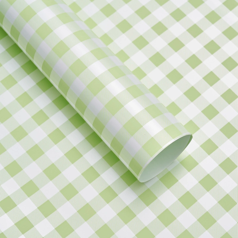 Commerce de gros de l'été Plaid Wrapping Paper - repliés à plat - 58x58cm en 20 feuilles par packs