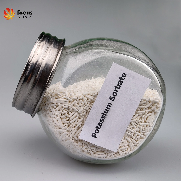 طعام بالجملة الدرجة البوتاسيوم Sorbate Granule Factory Price Potassium Sorbate E202