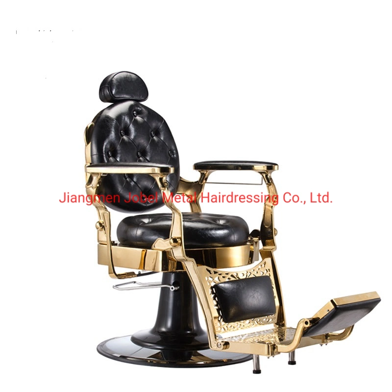 New Style Wholease Gold Antique Barber Chair Supplies Salon Möbel