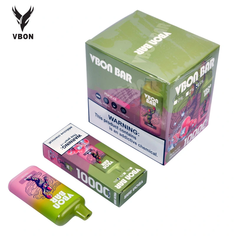 Vbon 10000 10K Puffs vapes 20ml Disposable/Chargeable Vape with Mesh Coil Rechargeable Battery