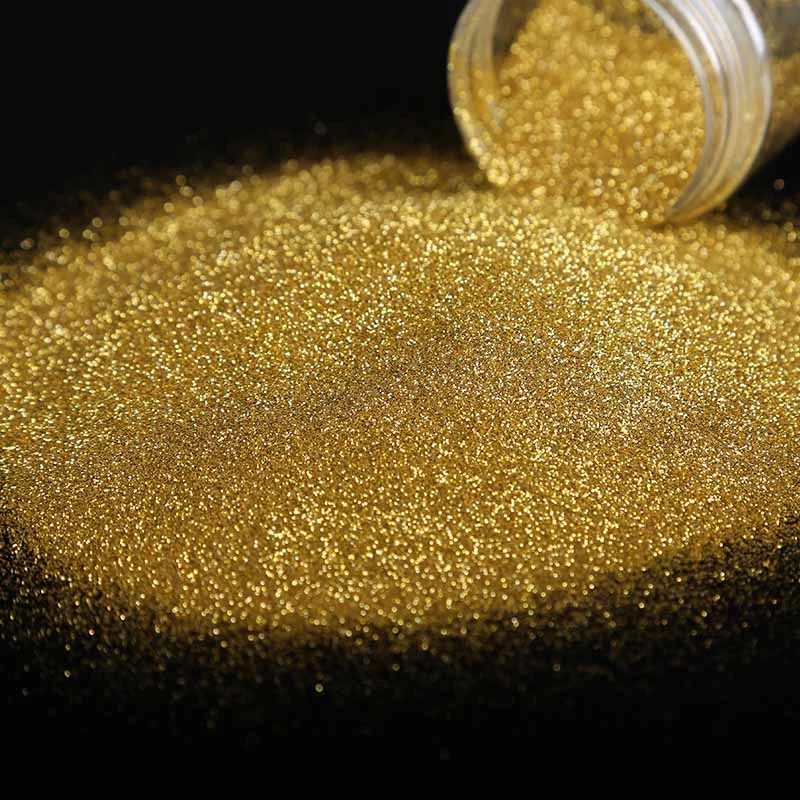 Golden Glitter Powder Used for Clothing