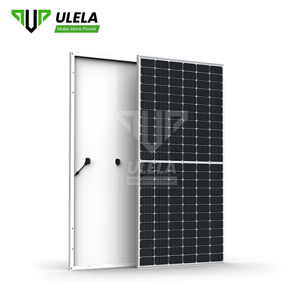 Ulela Panel Solar de stock de fábrica del módulo de 400-410W Fulll Mono Negro Panel solar de cristal China 210mm Panel Solar monocristalino de 300W