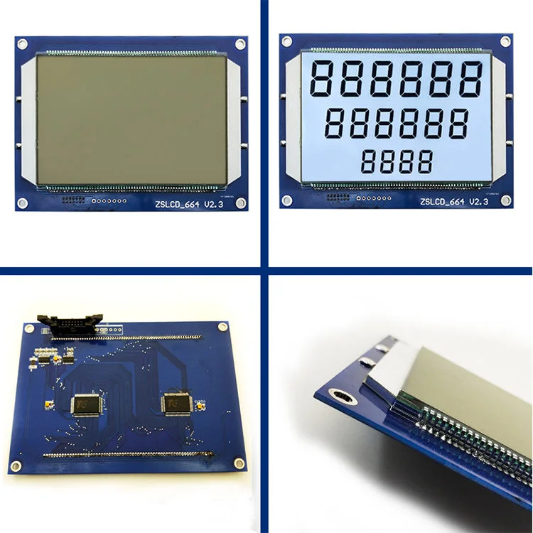 Kostengünstige kundenspezifische TN Stn HTN FSTN VA Transmissive Negative Smart Thermostat 6 O'Clock LCD LCM-Bildschirm mit Pins