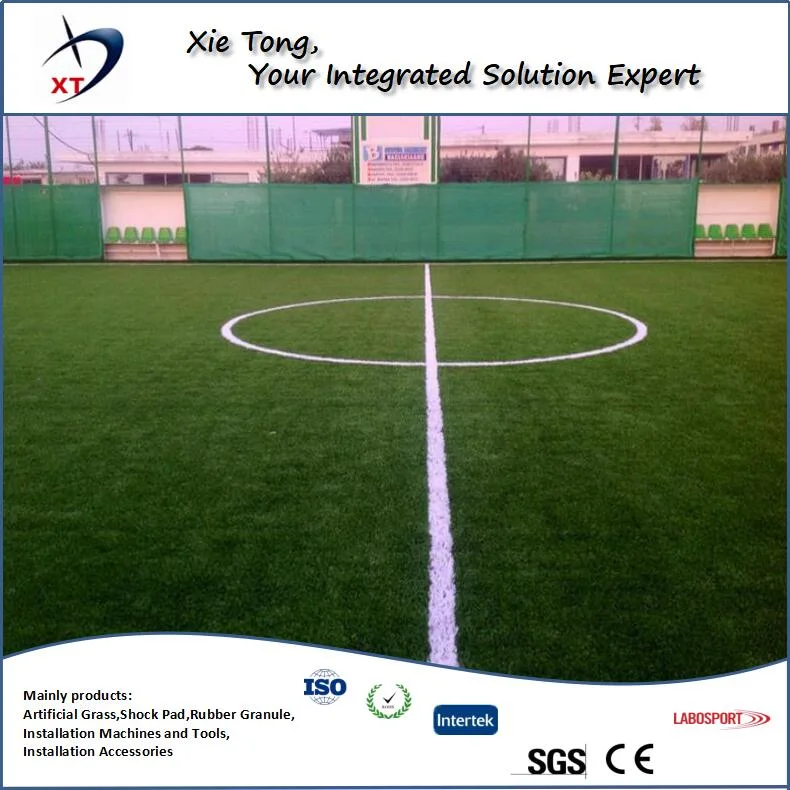 Mini Soccer Field Whole System Artificial Turf with Shockpad and Infills